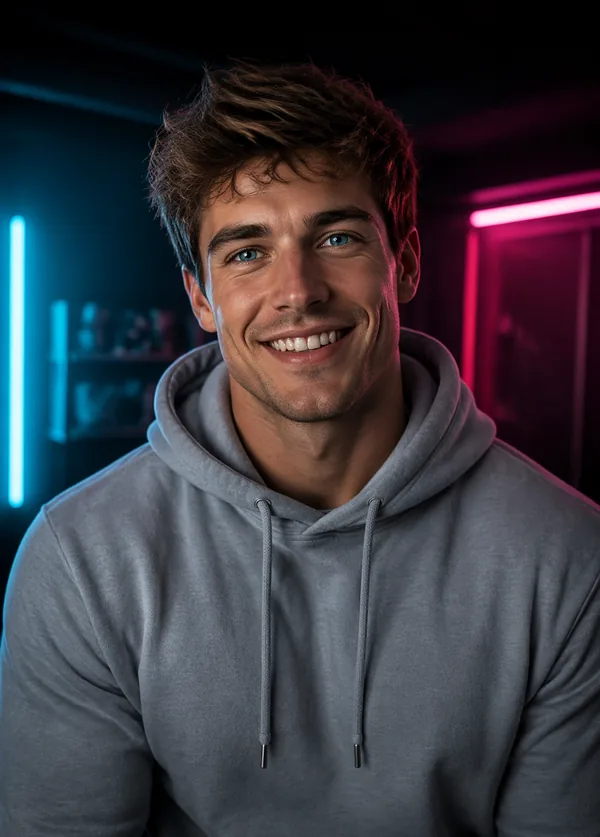 Liam — Sporty AI companion character on Darlink AI